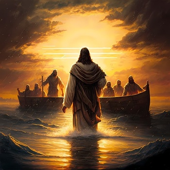 Jésus marche sur l'eau