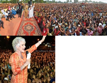 Une foule immense pour écouter LaDonna C Osborn